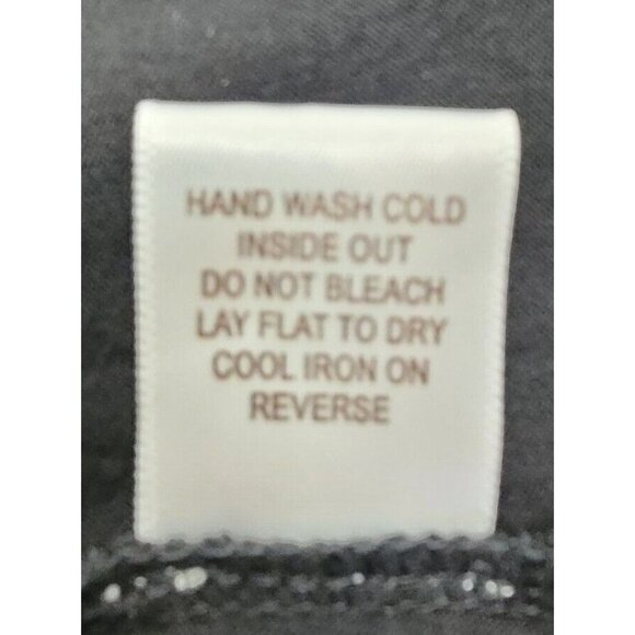 Willow & Clay Mesh Floral Embroidered Yoke Blouse Top Black Size Small - Picture 13 of 14